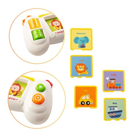 LEAN Toys Konsola Pad Interaktywny Edukacyjny Z Kartami Światła Dźwięki LEAN Toys Konsola Pad Interaktywny Edukacyjny Z Kartami Światła Dźwięki