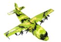 LEAN Toys Ogromny Samolot Wojskowy Militarny Figurki 64 cm