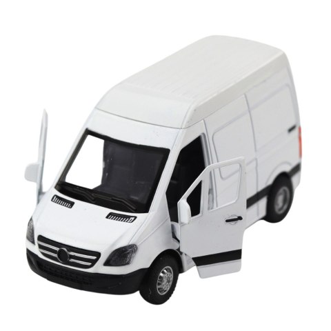 LEAN Toys Samochód Dostawczy Metalowy Z Napędem Pull Back Światła Dźwięki Biały 1:32 LEAN Toys Samochód Dostawczy Metalowy Z Napędem Pull Back Światła Dźwięki Biały 1:32