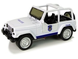 LEAN Toys Samochód Terenowy Auto Policyjne Białe