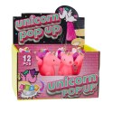 LEAN Toys Skaczący Jednorożec Na Sprężynie Pop Up Biały Różowy 10cm Mix