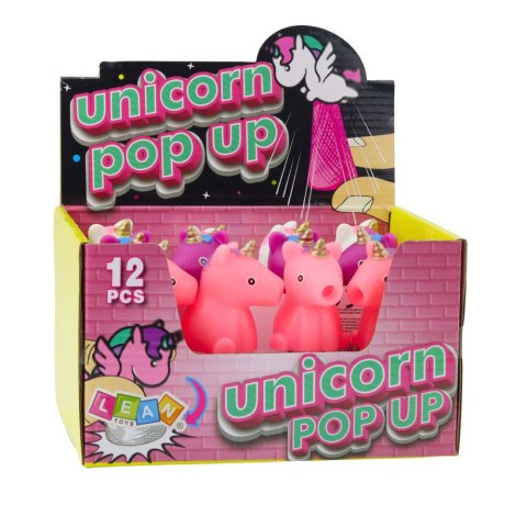 LEAN Toys Skaczący Jednorożec Na Sprężynie Pop Up Biały Różowy 10cm Mix LEAN Toys Skaczący Jednorożec Na Sprężynie Pop Up Biały Różowy 10cm Mix