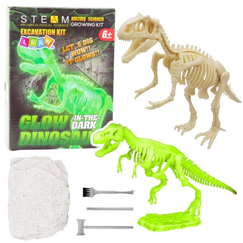 LEAN Toys Zestaw Archeologiczny Wykopaliska Fluorescencyjny Szkielet Narzędzia LEAN Toys Zestaw Archeologiczny Wykopaliska Fluorescencyjny Szkielet Narzędzia