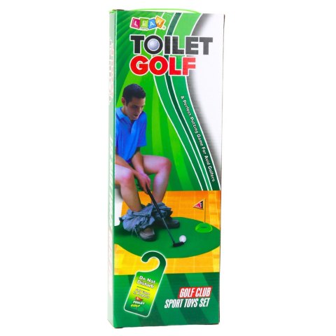 LEAN Toys Zestaw Gra Zręcznościowa Golf Toaletowy Mata Kij Piłki Zawieszka Na Drzwi LEAN Toys Zestaw Gra Zręcznościowa Golf Toaletowy Mata Kij Piłki Zawieszka Na Drzwi