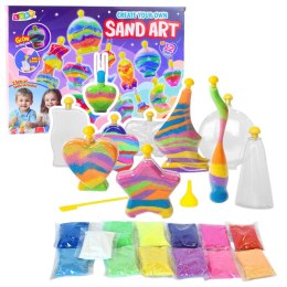 LEAN Toys Zestaw Kreatywny Magiczny Piasek DIY Piaskowe Ozdoby Świecący Piasek