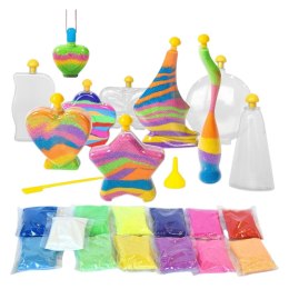 LEAN Toys Zestaw Kreatywny Magiczny Piasek DIY Piaskowe Ozdoby Świecący Piasek