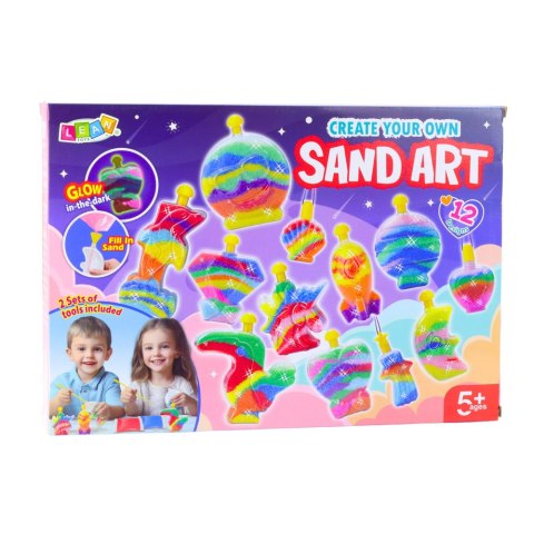 LEAN Toys Zestaw Kreatywny Magiczny Piasek DIY Piaskowe Ozdoby Świecący Piasek LEAN Toys Zestaw Kreatywny Magiczny Piasek DIY Piaskowe Ozdoby Świecący Piasek