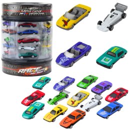 LEAN Toys Zestaw Resoraków W Tubie Autka Klasyczne Sportowe 1:64