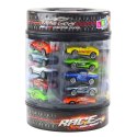 LEAN Toys Zestaw Resoraków W Tubie Autka Nowoczesne Sportowe 1:64