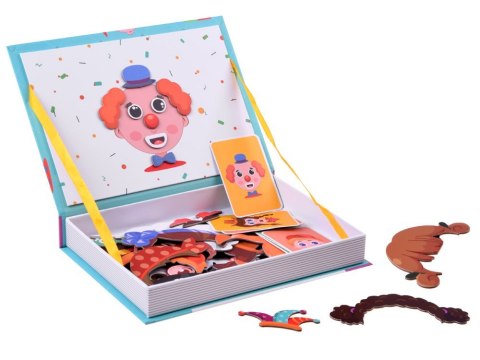 Puzzle magnetyczne Twarze wesołe buźki 55el nauka emocji ZA4409 Puzzle magnetyczne Twarze wesołe buźki 55el nauka emocji ZA4409