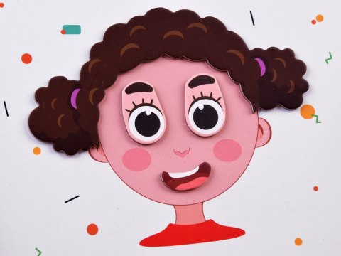 Puzzle magnetyczne Twarze wesołe buźki 55el nauka emocji ZA4409 Puzzle magnetyczne Twarze wesołe buźki 55el nauka emocji ZA4409