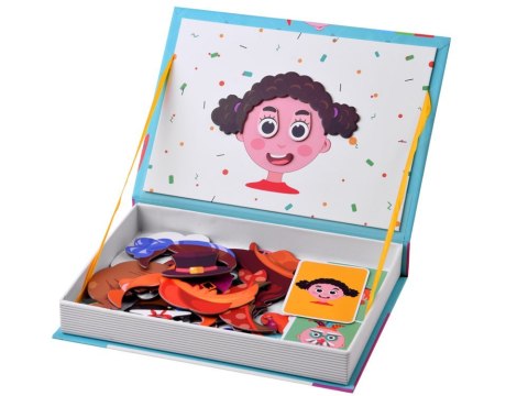 Puzzle magnetyczne Twarze wesołe buźki 55el nauka emocji ZA4409 Puzzle magnetyczne Twarze wesołe buźki 55el nauka emocji ZA4409