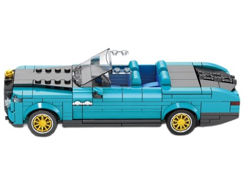 Klocki techniczne Retro auto NIEBIESKI KABRIOLET złote felgi 417-ele ZA5788 Klocki techniczne Retro auto NIEBIESKI KABRIOLET złote felgi 417-ele ZA5788