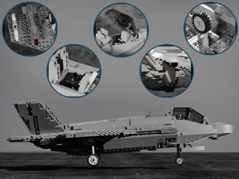 Klocki techniczne amerykański myśliwiec F-35 Lighting II 1600ele ZA5799 Klocki techniczne amerykański myśliwiec F-35 Lighting II 1600ele ZA5799