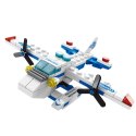 LEAN TOYS Zestaw Klocki Konstrukcyjne Helikopter Pojazdy 6w1 137 el.