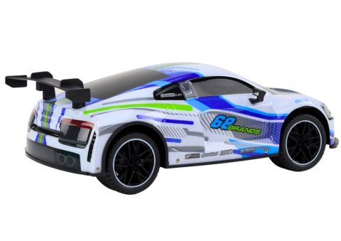 LEAN Toys Auto Sportowe Zdalnie Sterowane RC 1:10 25km/h Światła Biały LEAN Toys Auto Sportowe Zdalnie Sterowane RC 1:10 25km/h Światła Biały