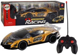 LEAN Toys Auto Sportowe Zdalnie Sterowane RC Skala 1:16 Światła Żółte