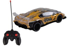 LEAN Toys Auto Sportowe Zdalnie Sterowane RC Skala 1:16 Światła Żółte
