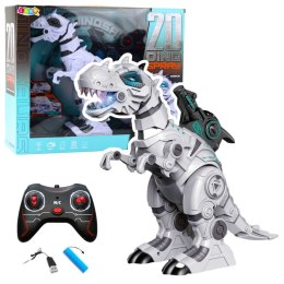 LEAN Toys Dinozaur Robot Zdalnie Sterowany RC Efekt Dymny Światła Dźwięki