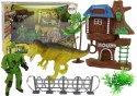 LEAN Toys Duży Park Dinozaurów Dinozaury Jurassic Jaja Akcesoria Palmy