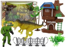 LEAN Toys Duży Park Dinozaurów Dinozaury Jurassic Jaja Akcesoria Palmy