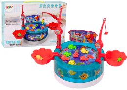 LEAN Toys Gra Magnetyczna Zręcznościowa Łowienie Rybek Światła Dźwięki