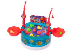 LEAN Toys Gra Magnetyczna Zręcznościowa Łowienie Rybek Światła Dźwięki
