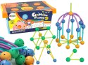LEAN Toys Zestaw Klocków 3D Konstrukcyjne Geometric 142el.