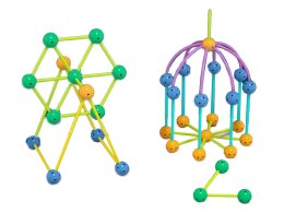 LEAN Toys Zestaw Klocków 3D Konstrukcyjne Geometric 142el.