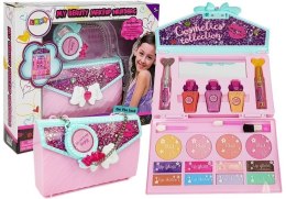LEAN Toys Zestaw Kosmetyków w Torebce Lusterko Brokaty Paznokcie