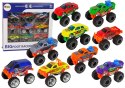 LEAN Toys Zestaw Pojazdów Auta Monster Truck Różne Kolory 9 szt.