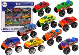 LEAN Toys Zestaw Pojazdów Auta Monster Truck Różne Kolory 9 szt.