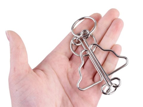 Zestaw łamigłówek metalowych puzzle układanka logiczna ZA1132 Zestaw łamigłówek metalowych puzzle układanka logiczna ZA1132