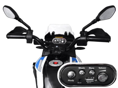 Duży Motor na akumulator BMW Policja kogut PA0282 Duży Motor na akumulator BMW Policja kogut PA0282