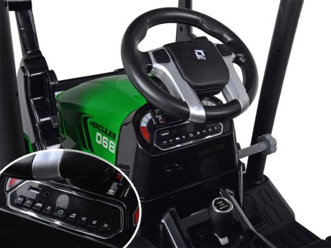 Duży TRAKTOR elektryczny na akumulator dla dziecka przyczepa łyżka PA0320 Duży TRAKTOR elektryczny na akumulator dla dziecka przyczepa łyżka PA0320