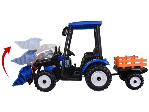 Duży TRAKTOR elektryczny na akumulator dla dziecka przyczepa łyżka PA0320 Duży TRAKTOR elektryczny na akumulator dla dziecka przyczepa łyżka PA0320