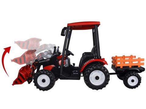 Duży TRAKTOR elektryczny na akumulator dla dziecka przyczepa łyżka PA0320 Duży TRAKTOR elektryczny na akumulator dla dziecka przyczepa łyżka PA0320