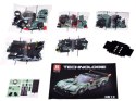 Klocki techniczne Sportowe auto DB12 ZIELONE spojler316-ele ZA5789