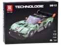Klocki techniczne Sportowe auto DB12 ZIELONE spojler316-ele ZA5789