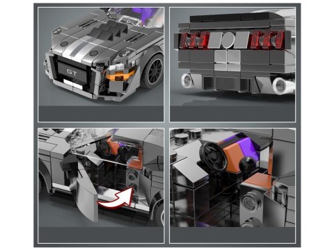 Klocki techniczne Sportowe auto SZARE z lat 60. 437-ele ZA5783 Klocki techniczne Sportowe auto SZARE z lat 60. 437-ele ZA5783