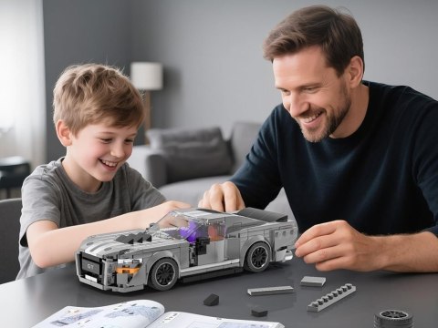 Klocki techniczne Sportowe auto SZARE z lat 60. 437-ele ZA5783 Klocki techniczne Sportowe auto SZARE z lat 60. 437-ele ZA5783