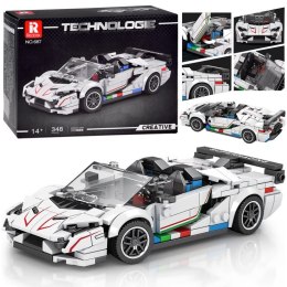 Klocki techniczne Supersportowe auto BIAŁY KABRIOLET spojler 348-ele ZA5787