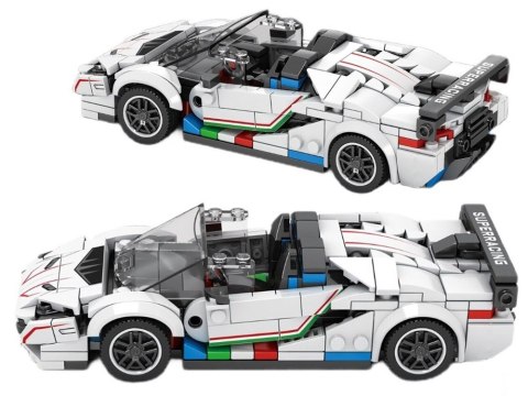 Klocki techniczne Supersportowe auto BIAŁY KABRIOLET spojler 348-ele ZA5787 Klocki techniczne Supersportowe auto BIAŁY KABRIOLET spojler 348-ele ZA5787