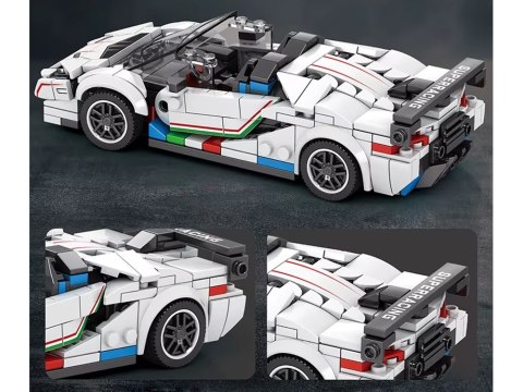 Klocki techniczne Supersportowe auto BIAŁY KABRIOLET spojler 348-ele ZA5787 Klocki techniczne Supersportowe auto BIAŁY KABRIOLET spojler 348-ele ZA5787
