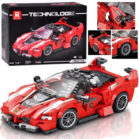 Klocki techniczne Supersportowe auto CZERWONY KABRIOLET 360-ele ZA5786 Klocki techniczne Supersportowe auto CZERWONY KABRIOLET 360-ele ZA5786