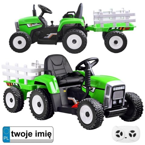 Traktor z przyczepą na akumulator + pilot PA0242 Traktor z przyczepą na akumulator + pilot PA0242