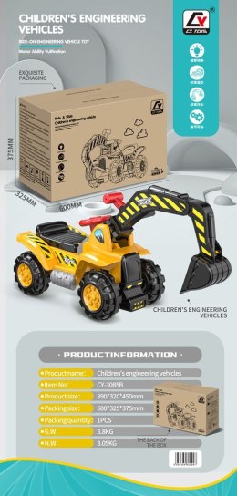 Jeździk Dla Najmłodszych Koparka