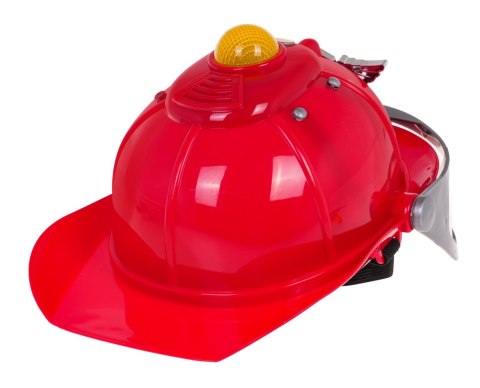 Interaktywny Kask Strażaka dla dzieci 3+ Dźwięki Syren + Światełka + Regulowany obwód Interaktywny Kask Strażaka dla dzieci 3+ Dźwięki Syren + Światełka + Regulowany obwód