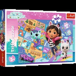 Trefl Puzzle Puzzle - 100 - Przyjaźń w kocim domku - Koci Domek Gabi - Trefl 16515