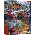 Trefl Puzzle Puzzle - 2x500 XMAS - Święta w górach - Trefl 37540